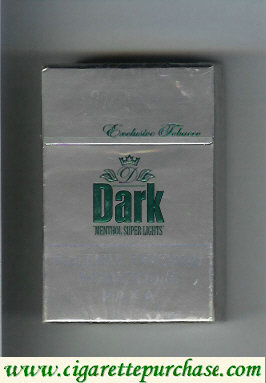 Dark 'D' Menthol Super Lights cigarettes hard box